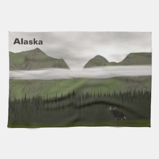 Emerald Alaska Kitchen Towel (Horizontal)