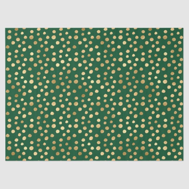 Emerald and Gold Safari Series Design 11 Tissue Paper (Front)