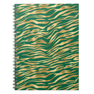 Emerald and Gold Safari Series Design 2 Notebook