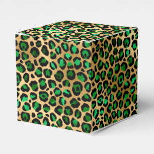 Emerald and Gold Safari Series Design 8 Favor Box