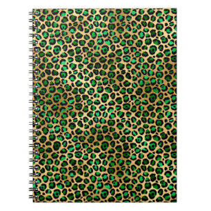 Emerald and Gold Safari Series Design 8 Notebook
