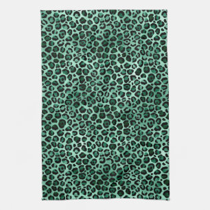 Emerald and Gold Safari Series Design 9 Kitchen Towel