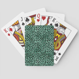 Emerald and Gold Safari Series Design 9 Playing Cards