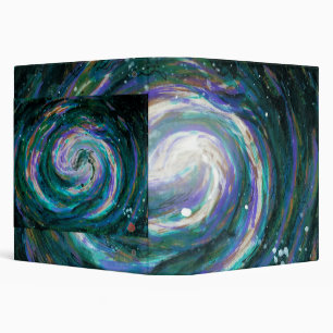 Emerald and Purple Galaxy Binder
