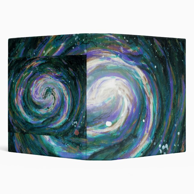 Emerald and Purple Galaxy Binder (Background)