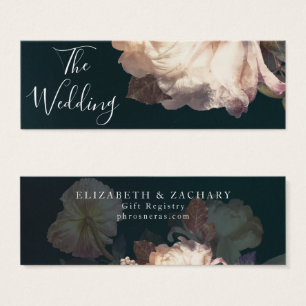 Emerald Antique Vintage Gift Registry Insert Card