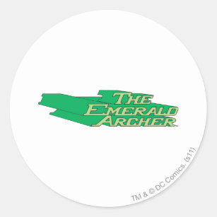Emerald Archer Logo Classic Round Sticker