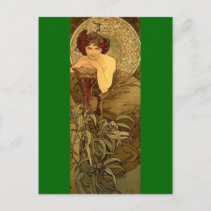Emerald - Art Nouveau Postcard