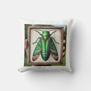 Emerald Ash Borer 230824IREF219 - Watercolor Throw Pillow