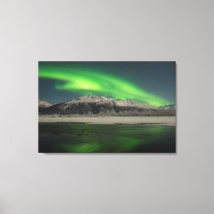 Emerald Aurora Canvas Print