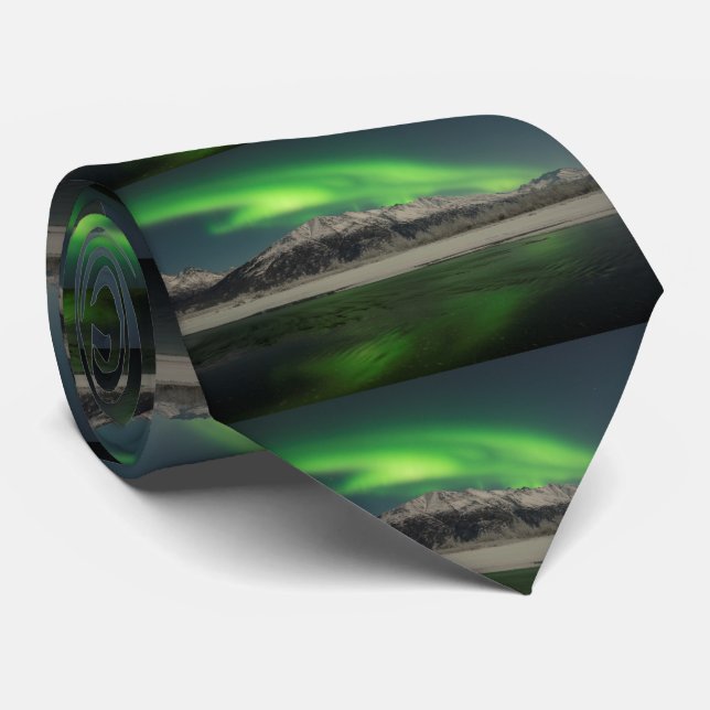 Emerald Aurora Tie (Rolled)