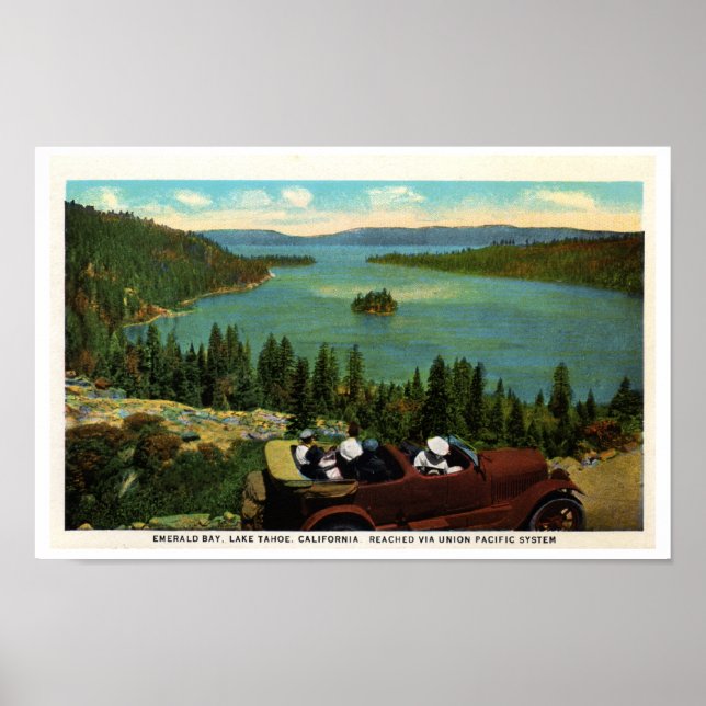 Emerald Bay, Lake Tahoe 1920's Poster (Front)