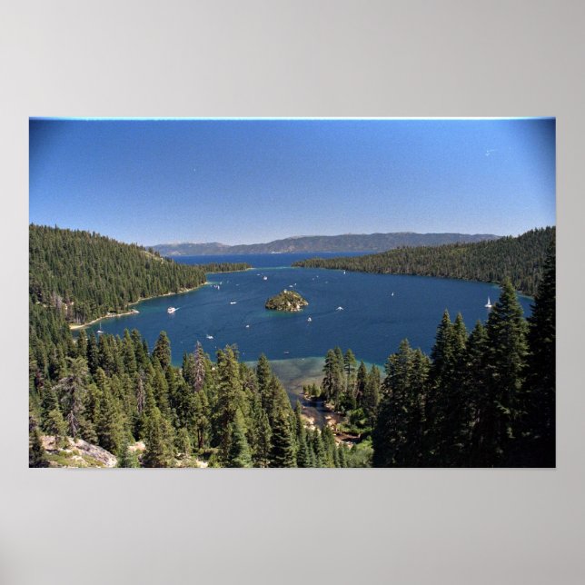 Emerald Bay, Lake Tahoe, California, USA Poster (Front)