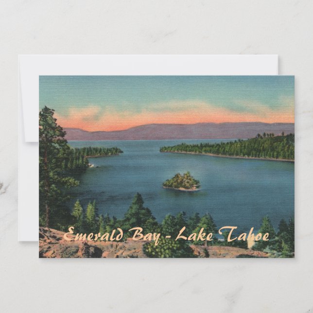 Emerald Bay - Lake Tahoe Party Invitation (Devant)