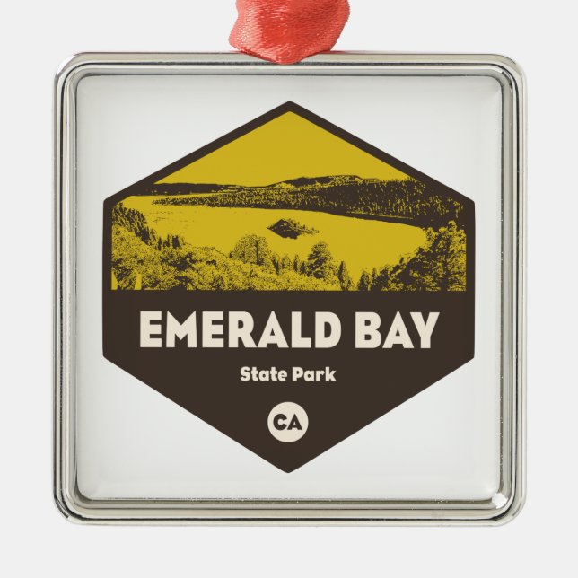 Emerald Bay State Park, California Metal Ornament (Front)