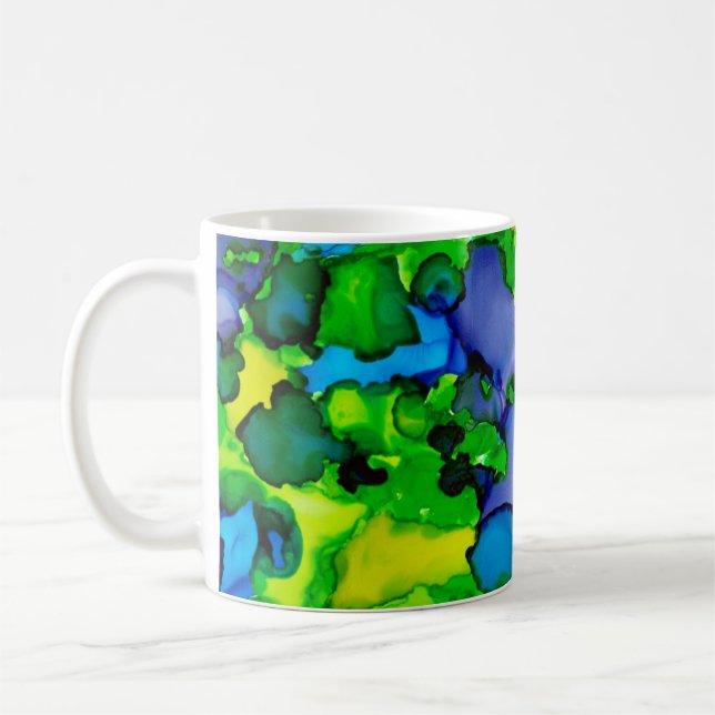 Emerald Bliss Coffee Mug (Left)