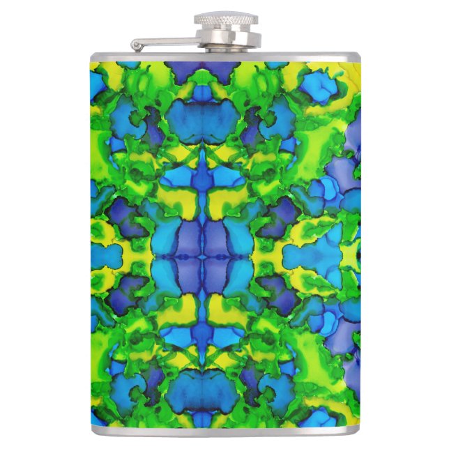 Emerald Bliss Hip Flask (Front)