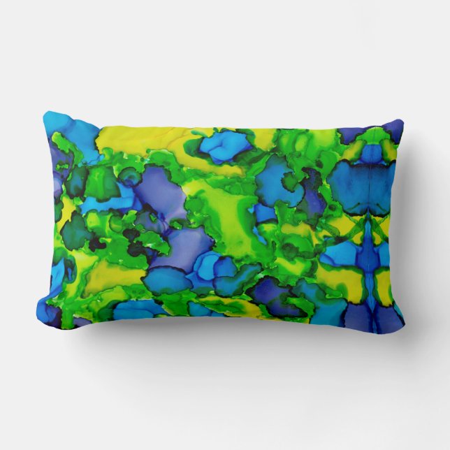 Emerald Bliss Lumbar Pillow (Front)