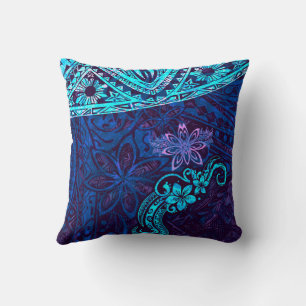 Emerald Blue Splash Of Tie Dye Blissful Island 550 Throw Pillow