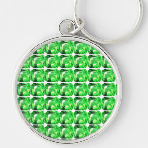 Emerald, Bright Green Keychain