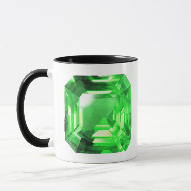 Emerald, Bright Green Mug (Left)
