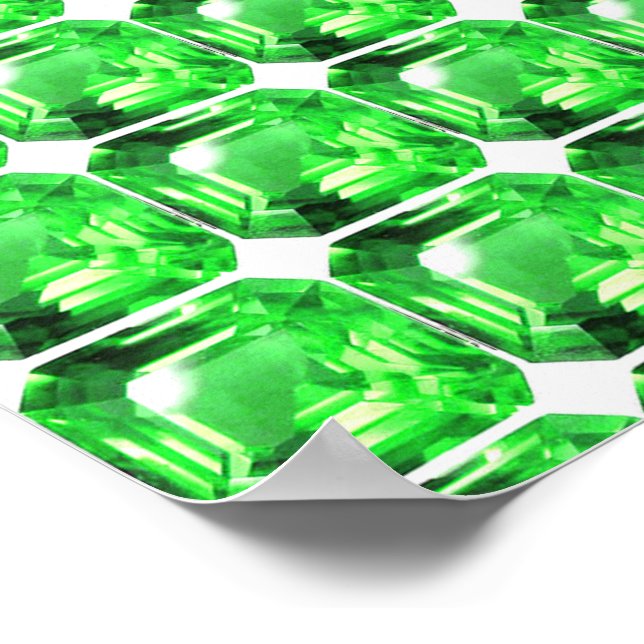 Emerald, Bright Green Poster (Corner)