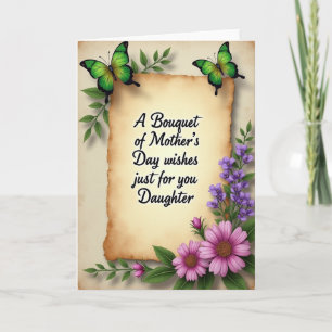 Emerald Butterfly Mother Card