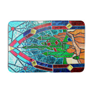 Emerald Castle Stainglass from Wizard of Oz Bath Mat