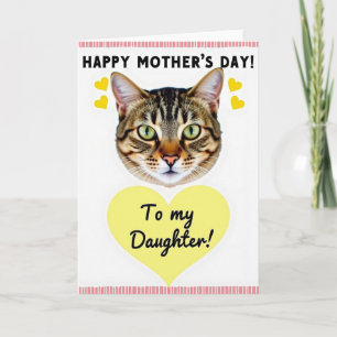 Emerald Cat Mothers Day Card