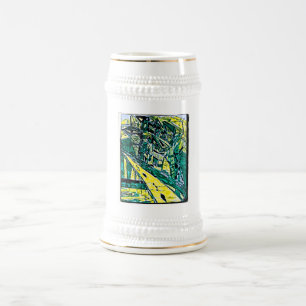 EMERALD CITY DRAWING BEER STEIN
