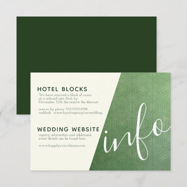 Emerald City Info Card (Front/Back)