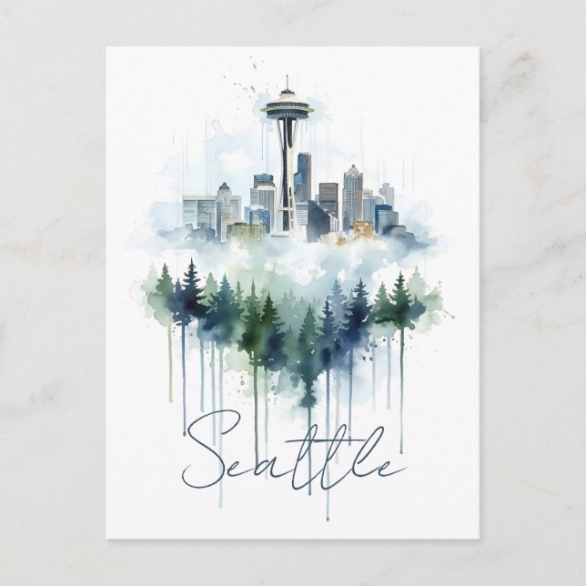 Emerald City Mist: Seattle Postcard (Front)
