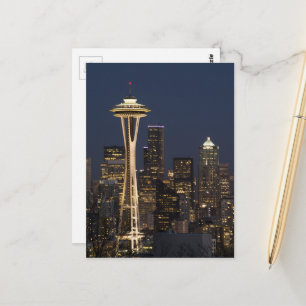 Emerald City Seattle Washington Space Needle Postc Postcard