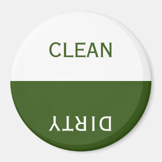 Emerald Clean Dirty Dishwasher Sign Magnet