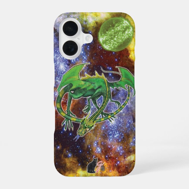 Emerald Cosmic Dragon Case-Mate iPhone Case (Back)