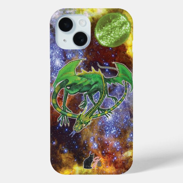 Emerald Cosmic Dragon Coque-Mate coque iphone (Verso)