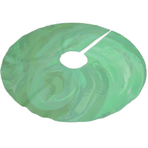Emerald Cream Brushed Polyester Tree Skirt
