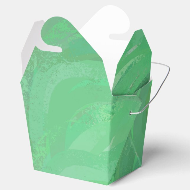 Emerald Cream Favor Box (Opened)