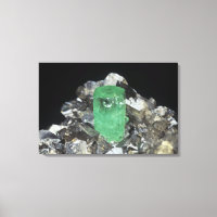 Emerald crystal in Calcite, Colombia, South Americ