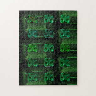 Emerald cut Emerald Pattern Green Gemstone Puzzle