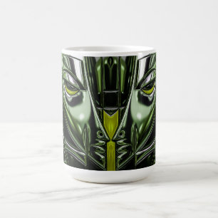 Emerald Cyber Mask   Coffee Mug