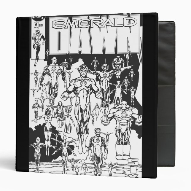 Emerald Dawn Cover, Black and White Binder (Front/Inside)