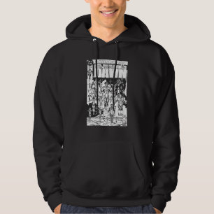 Emerald Dawn Cover, Black and White Hoodie