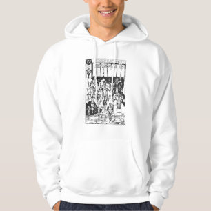 Emerald Dawn Cover, Black and White Hoodie