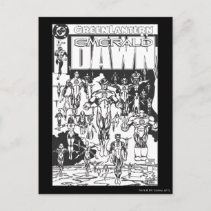 Emerald Dawn Cover, Black and White Postcard