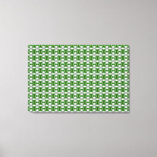 Emerald Diamond Gemstone Art Green Canvas Print