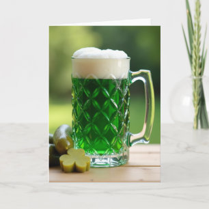 Emerald Drink St Patricks Day Card