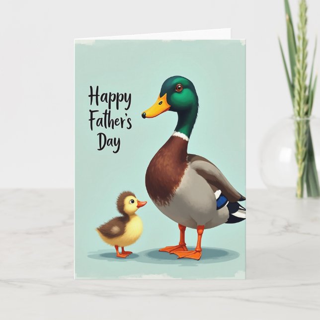 Emerald Duck Fathers Day Card (Front)