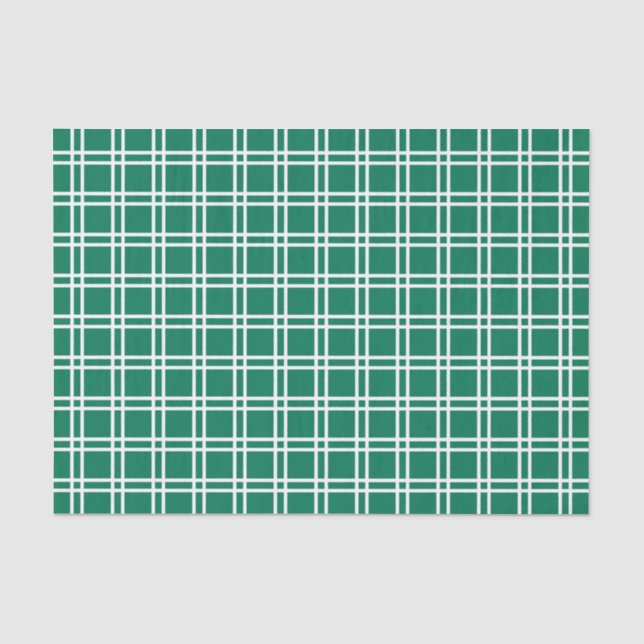 Emerald Elegant Lattice at Emporiomoffa Tissue Paper (Front)