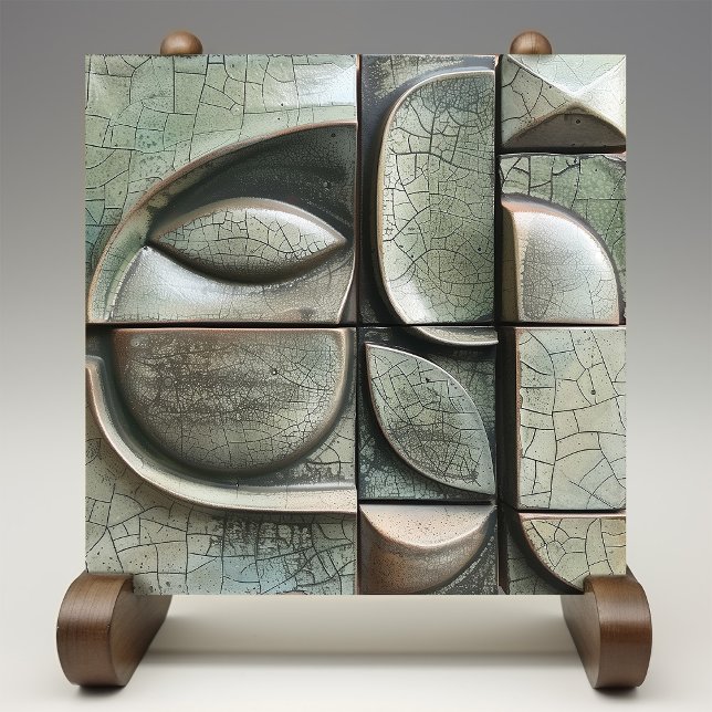 Emerald Enigma Abstract Ceramic Tile (Creator Uploaded)